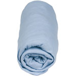 Drap housse bebe bambou 60 x 120 cm azur pas cher