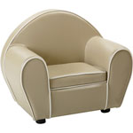 Fauteuil club beige pas cher
