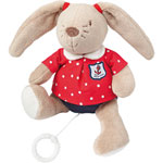 Peluche bébé musical lapin pas cher