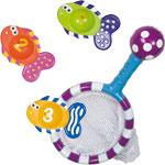 Jouets de bain bébé epuisette et ses poissons pas cher