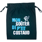 Sac à gouter mon gouter de p tit costaud marine pas cher