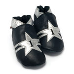 Chaussons bébé numéro 1 bleu argent 6-12 mois pas cher