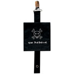 Attache sucette coulissant mini rebelle noir pas cher