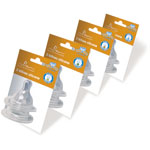 Lot de 2 tétines silicone 3 mois et + débit rapide pas cher