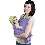 Sortie de bain bébé papillon deluxe violet-lime 0 -18 mois pas cher