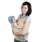 Sortie de bain bébé papillon maxi sable- bleu 18 -36 mois pas cher