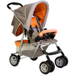 POUSSETTE TRAVEL CITY GRIS/PECHE