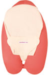 COUSSIN MULTIRELAX DEHOUSSABLE ROUGE/PASTEQUE/ECRU