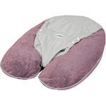 Coussin multirelax soft boa prune/gris pas cher