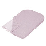 Lot de 2 housses de matelas à langer éponge rose/écru pas cher