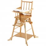 COMBELLE Chaise haute transformable vernis