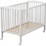 Lit bébé 60 x 120 cm blanc pas cher