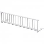 Barriere de lit pliante laqué blanche pas cher