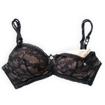 Soutien gorge d'allaitement sans armature boheme noir pas cher