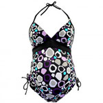 Maillot de bain de maternité 1 pièce graphic noir pas cher