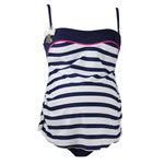 Maillot de bain de maternité tankini 2 pièces marina marine pas cher
