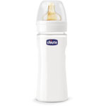 Biberon verre 240ml tétine caoutchouc flux normal 0m+ pas cher