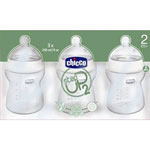 Lot de 3 biberons sans bpa step up 2 tétine flux variable 2 mois+ 250ml pas cher