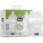 Lot de 2 biberons sans bpa step up 2  tétine flux repas 6 mois+ 330ml pas cher