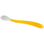 Cuillere silicone douce maman 6m+ coloris assortis pas cher