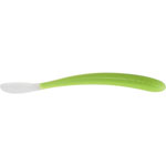 Cuillère souple bébé en silicone vert 6m+ pas cher