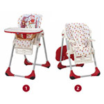 Chaise haute bébé polly 2 en 1 happy land pas cher