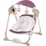 Balancelle bébé polly swing rosé pas cher