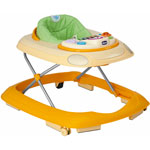 Trotteur bébé band piano jaune pas cher