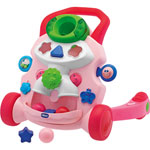 Trotteur bébé trott gym rose pas cher