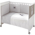 TOUR DE LIT 60x40 CM LAPINS BLEUS