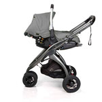 Poussette 3 roues kudu + coque prima fix grey pas cher