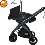Poussette 3 roues kudu + coque sono asphalt pas cher