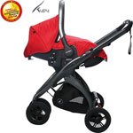 Poussette 3 roues kudu + coque sono scarlet pas cher