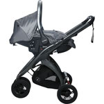 Poussette 3 roues kudu + coque sono grey pas cher