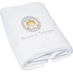 Edredon ours blanc 80 x 120 cm pas cher
