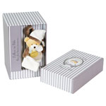 Coffret album photo + doudou ours pas cher