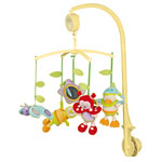 Mobile bébé musical jardin merveilleux pas cher