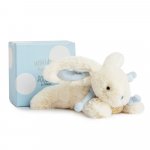 Peluche bébé lapin bonbon 20 cm bleu pas cher