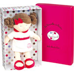 Doudou melle blanche rose les demoiselles de doudou pas cher