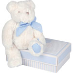 Peluche bébé mon tout petit ours bleu 25 cm pas cher