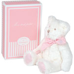 Peluche bébé mon tout petit ours rose 25 cm pas cher