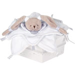 Doudou lapin céleste pas cher