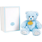 Doudou bébé musical ours bleu pas cher