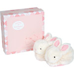 Coffret chaussons rose lapin bonbon pas cher