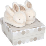 Coffret chaussons bébé taupe lapin bonbon pas cher