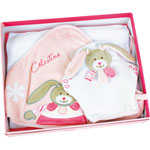 Sortie de bain bébé cape + gant celestine pas cher