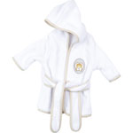 Peignoir bébé ours blanc 0-6 mois pas cher