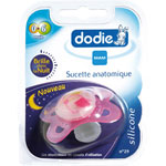 DODIE Sucette nuit silicone 0-6 mois fille