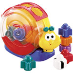 Jouets d'éveil bébé escargot musical animablocs pas cher