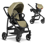 Poussette duo evo + junior baby sand ts pas cher